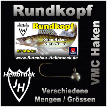 VMC Aberdeen - Rundkopf Jig - Ohne Haken / Wulst -